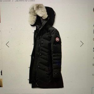 CANADA GOOSE Black Lorette Parka w/Fur Hood